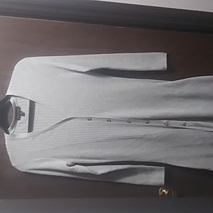 NWOT H by Halston ribbed button front cardigan